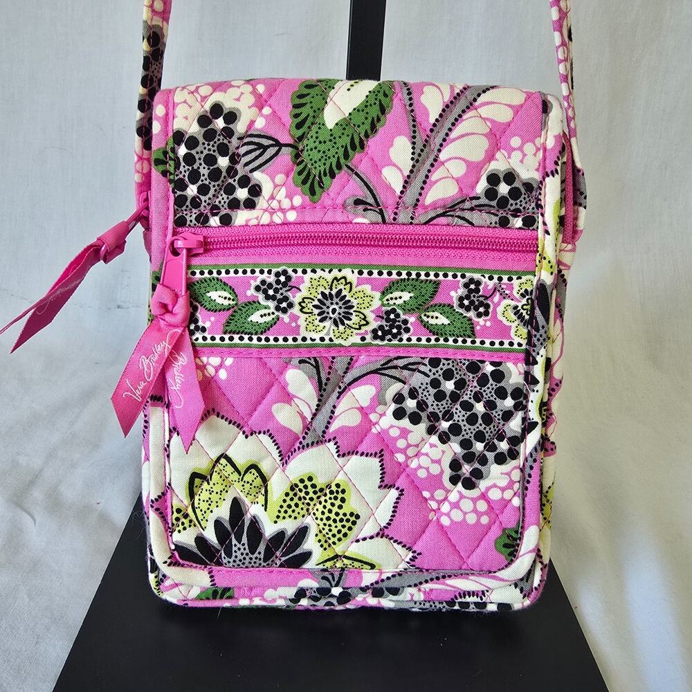 Vera Bradley Priscilla Pink Mini Hipster Crossbody Bag Floral 6" x 1.5" x 8"
